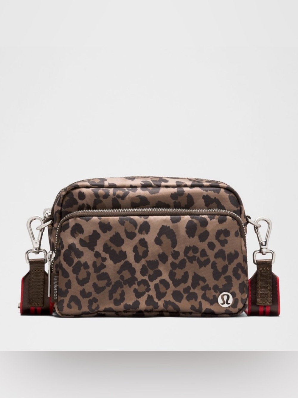Lululemon Leopard Everywhere Crossbody Bag - Brown & Black- 2L